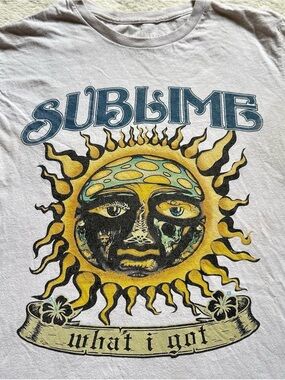 Sublime 'What I Got' Yellow Sun Graphic Tee - Short Sleeve